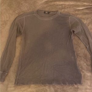 Ralph Lauren Double RL Charcoal Thermal Shirt